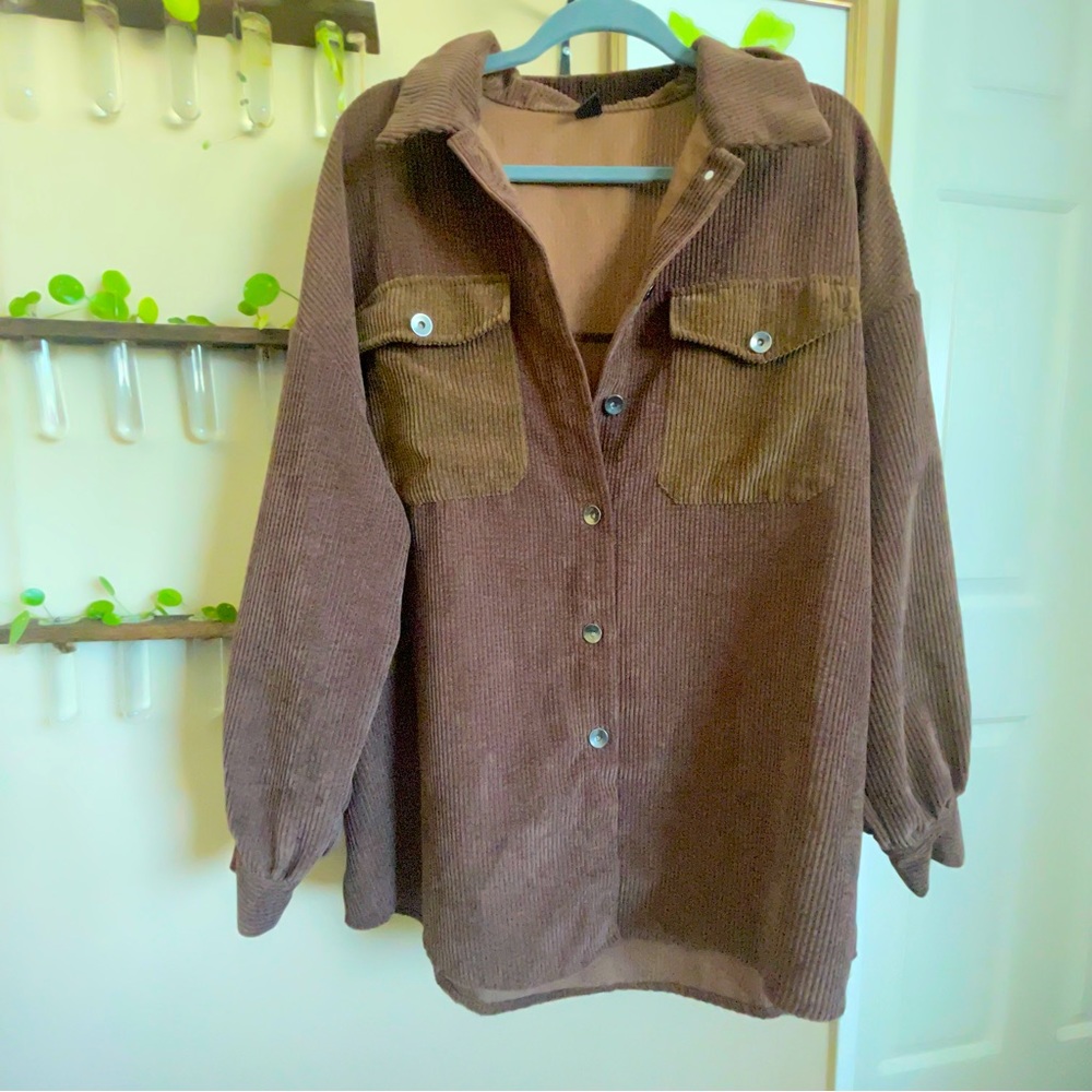 🤎 Corduroy SHEIN XL Button Up Top🤎